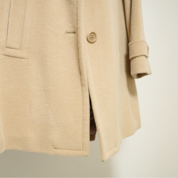 TALBOTS Wool Pea Coat Camel Brown Size US 6 - Picture 3 of 6